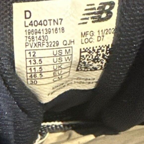 New Balance FuelCell 4040 V7 Metal Blue Baseball Shoe Mens Sz 12